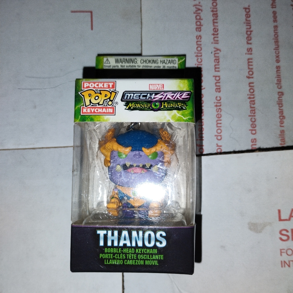 Funko Pop Pocket Keychain Marvel Mech Strike Monster Hunters Thanos